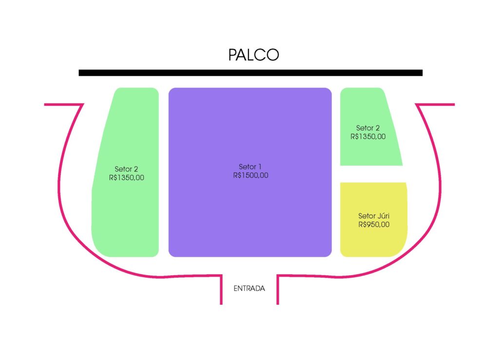 Mapa de platéia do evento Effie